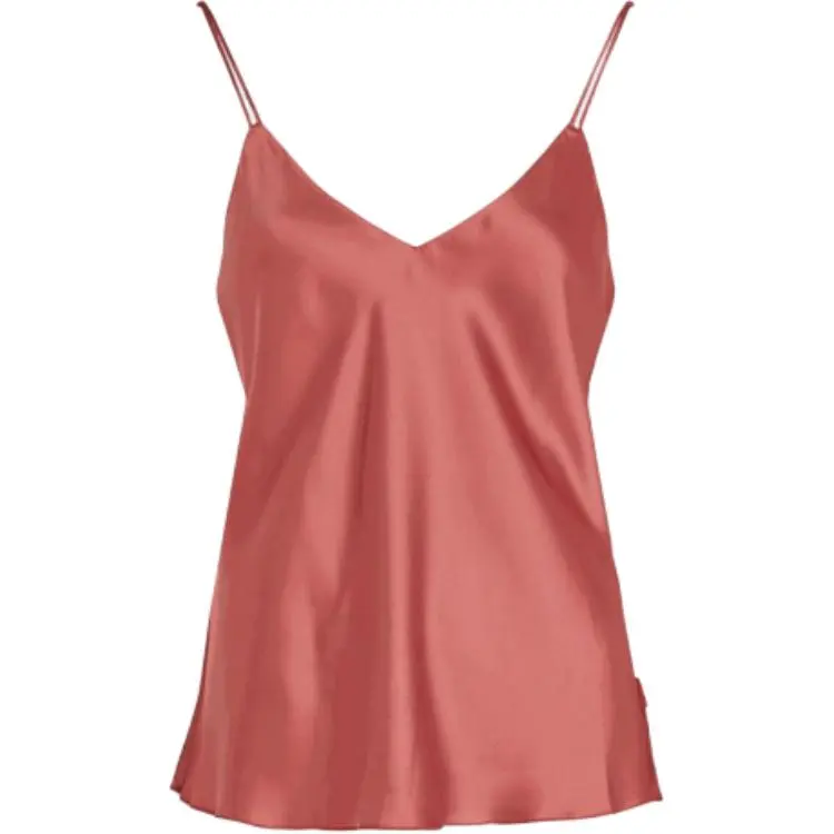 Calvin Klein Camisoles Women's Pink V-neck Moderate Straight Fit