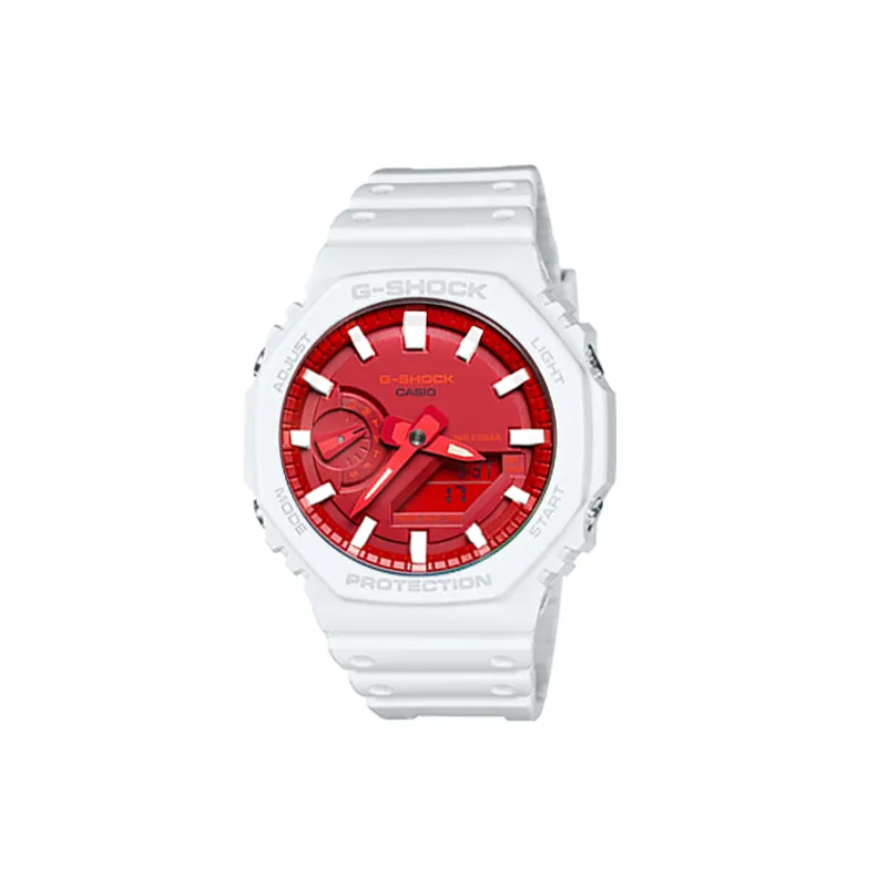CASIO Men Liquid Crystal/Analog Dual Display Series Red Watch