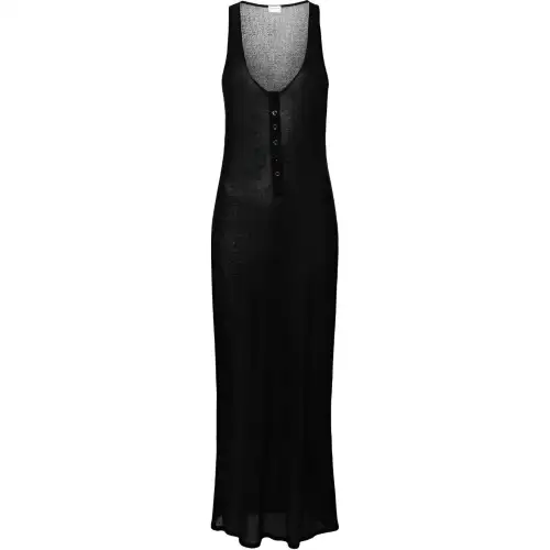 SAINT LAURENT Fine-ribbed Jersey Maxi Dress
