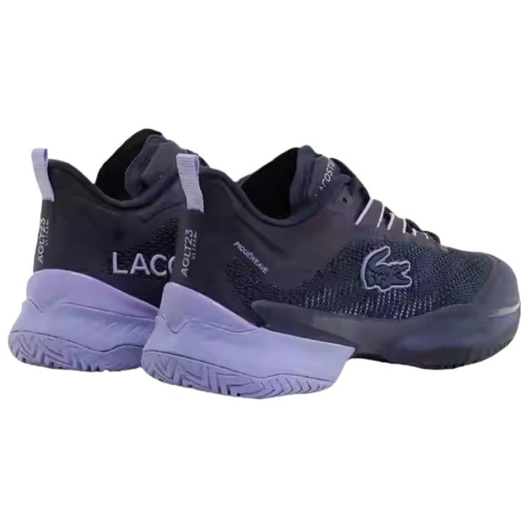 LACOSTE AG LT23 Breathable Low top Tennis Shoes Women’s Deep Space Purple