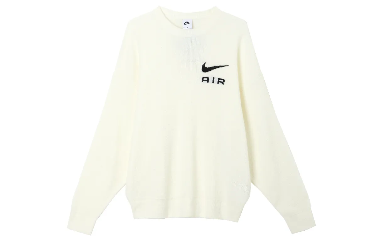 Nike Knitwear Men's White Crew Neck Moderate Other