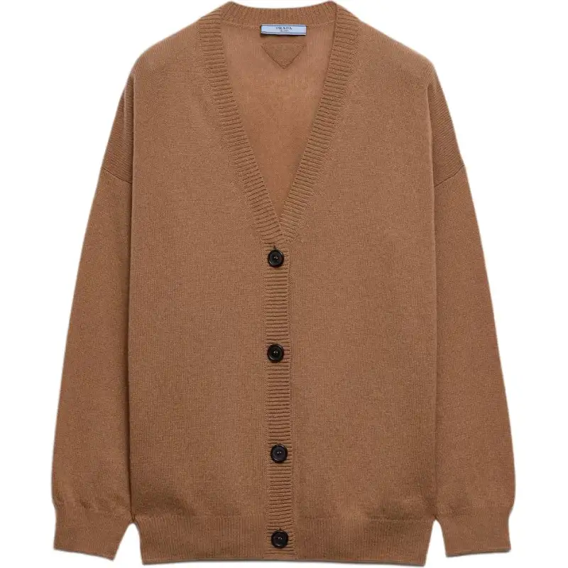 Prada ribbed cashmere cardigan