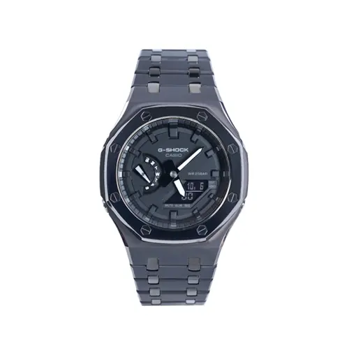 CASIO Men Liquid Crystal/Analog Dual Display Series Black Watch
