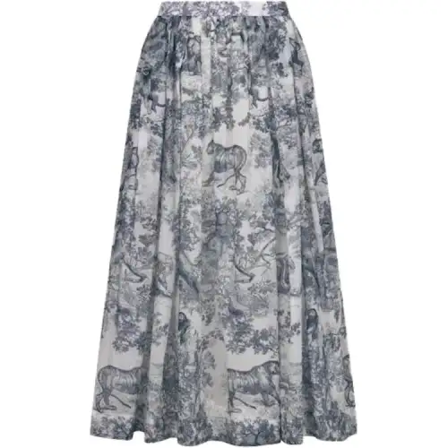DIOR Casual Long Skirt Women's Multicolor