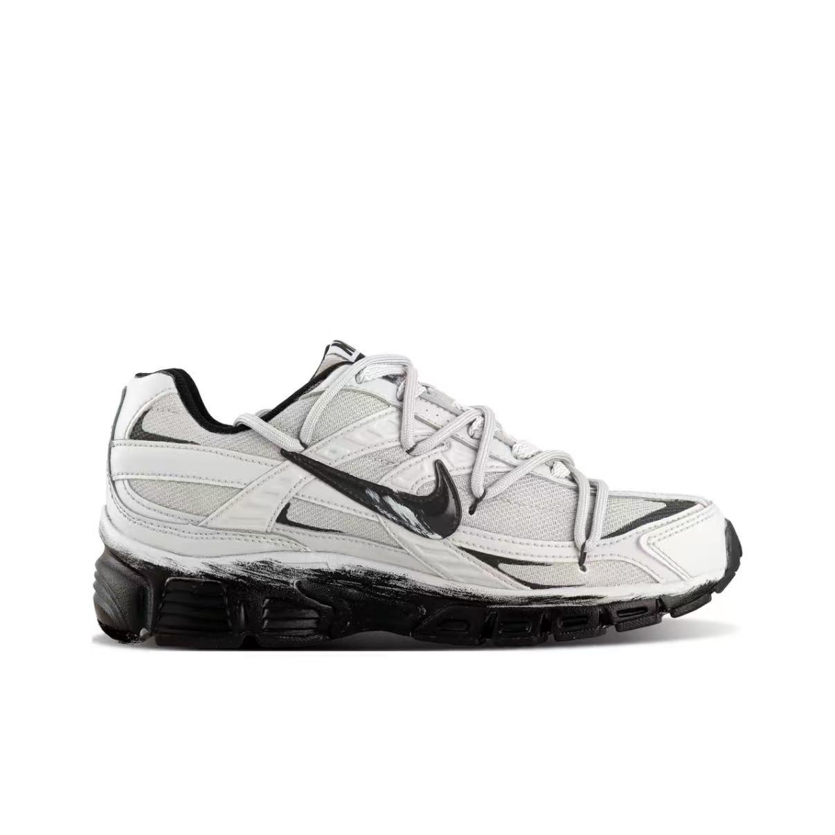 Nike Initiator Cushioning Breathable Support Low top Running Shoes Unisex Black White