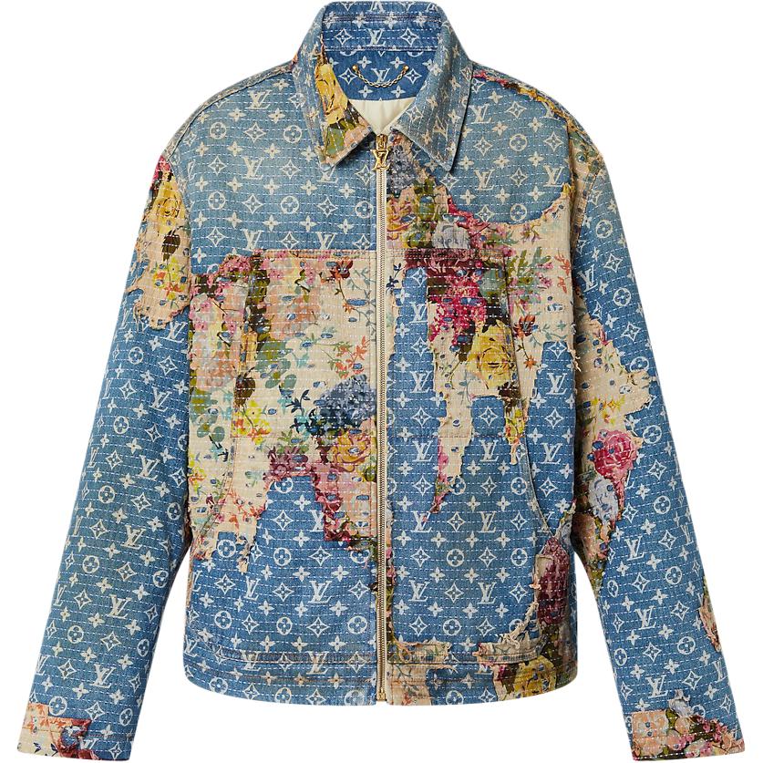 Louis Vuitton 2010s Destroyed Workwear denim jacket
