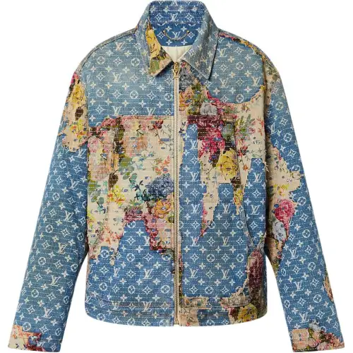 Louis Vuitton 2010s Destroyed Workwear denim jacket