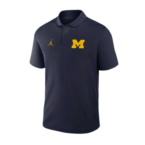 Nike Michigan Primetime Victory Primary Logo Men's Nike Dri-FIT College Polo