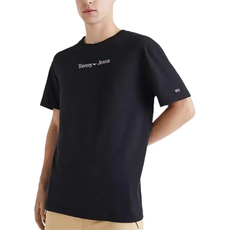 Tommy Hilfiger T-Shirts Men's Black Crew Neck
