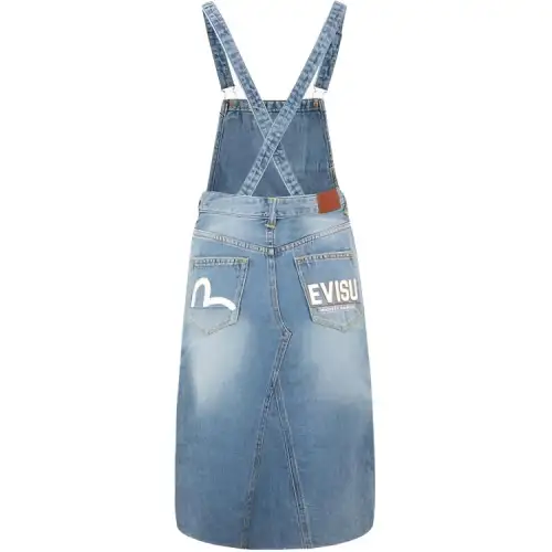 EVISU Sleeveless Denim Dress Women's Denim Blue