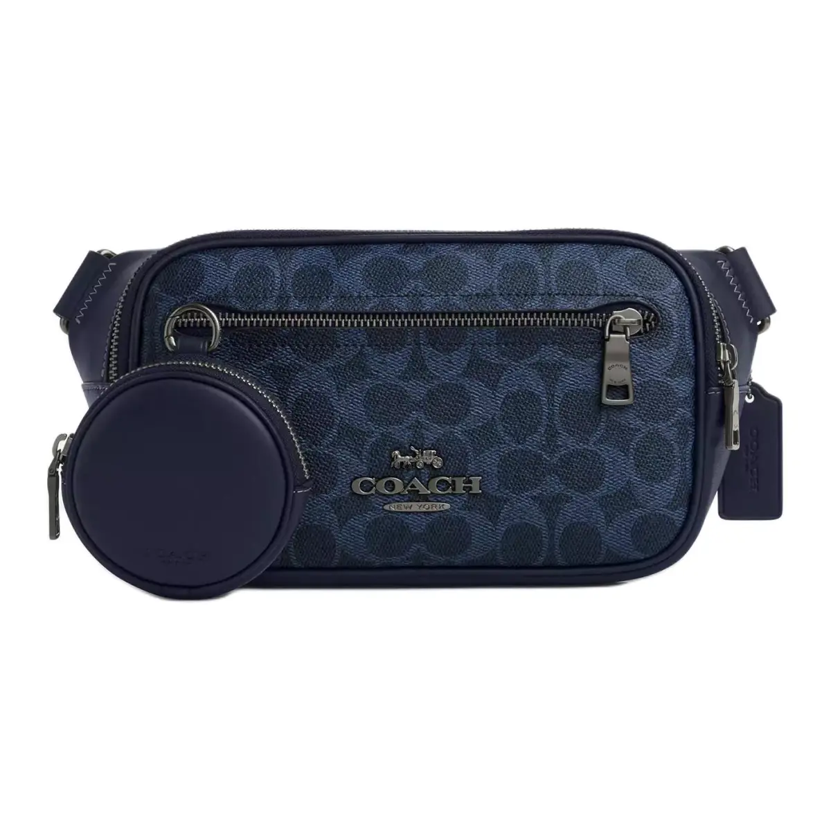 COACH Elias Artificial Leather Fanny Packs Large Men's Blue