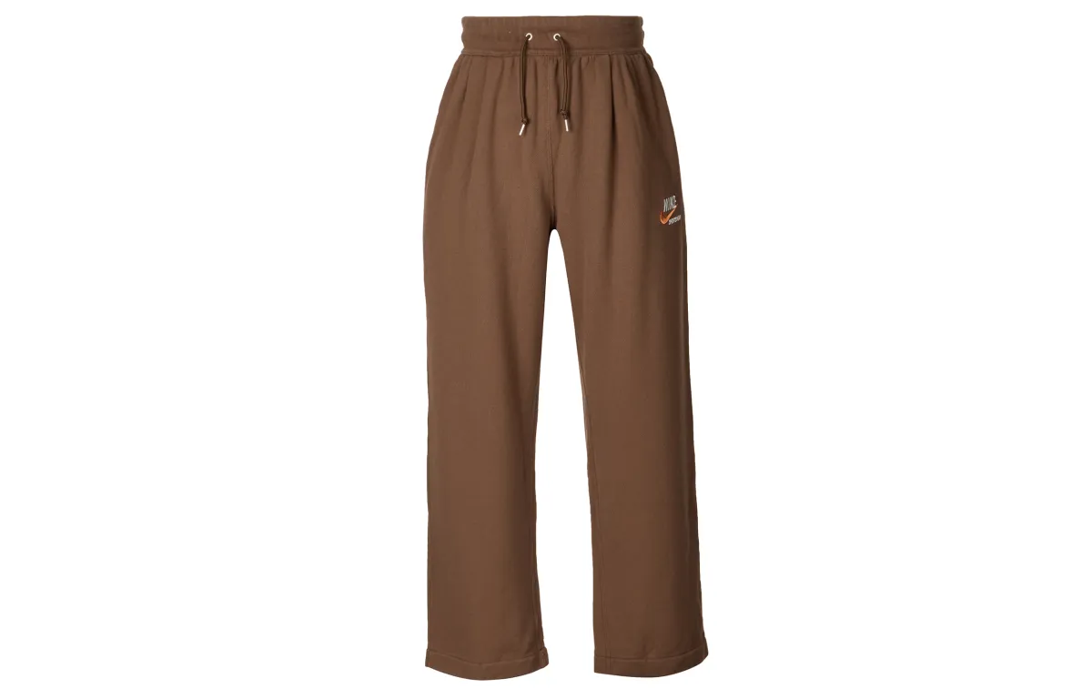 Nike Sports Life Collection Knitted Sweatpants Men's Brown