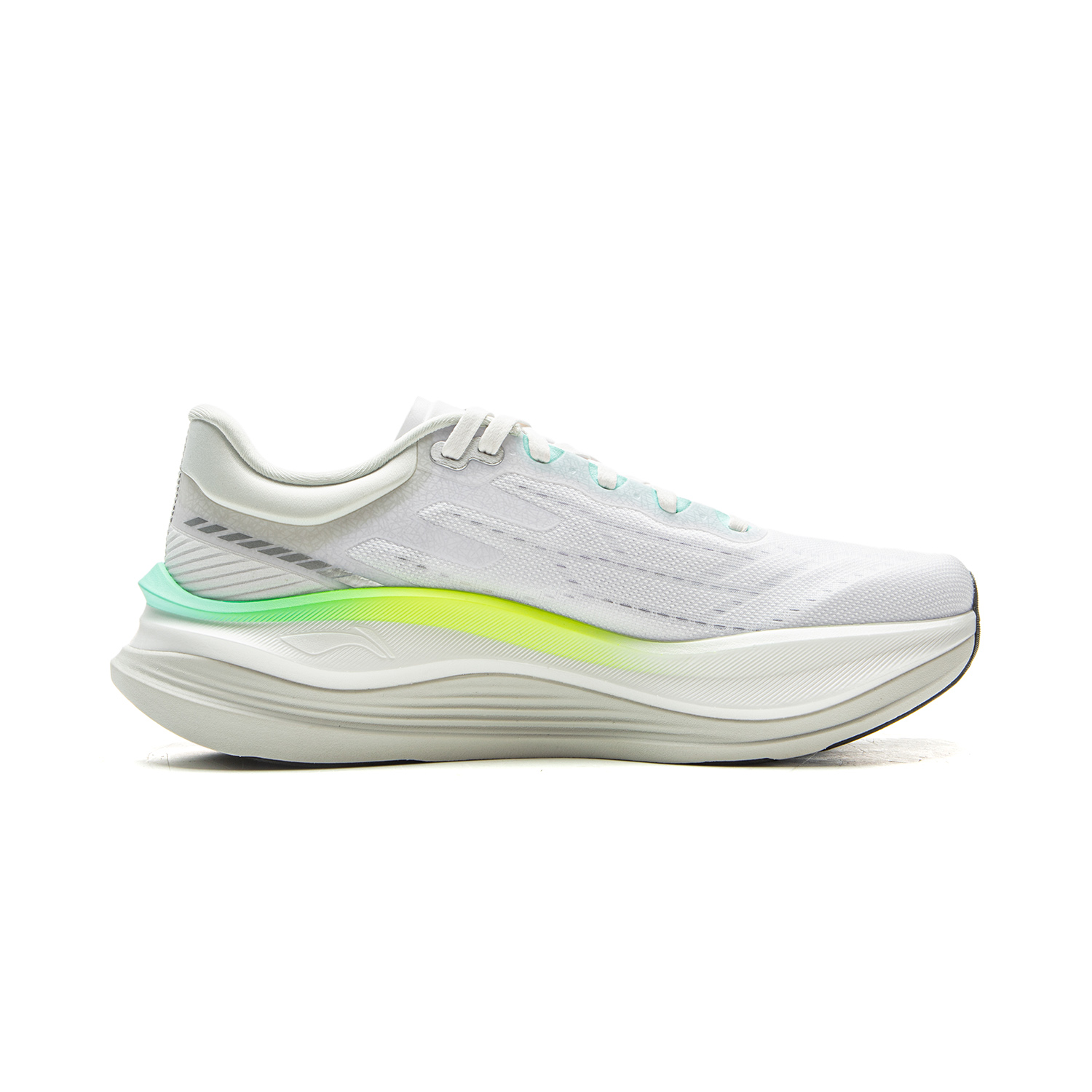 Li Ning Cushioning, Wear Resistant Low top Casual Running Shoes Men’s White