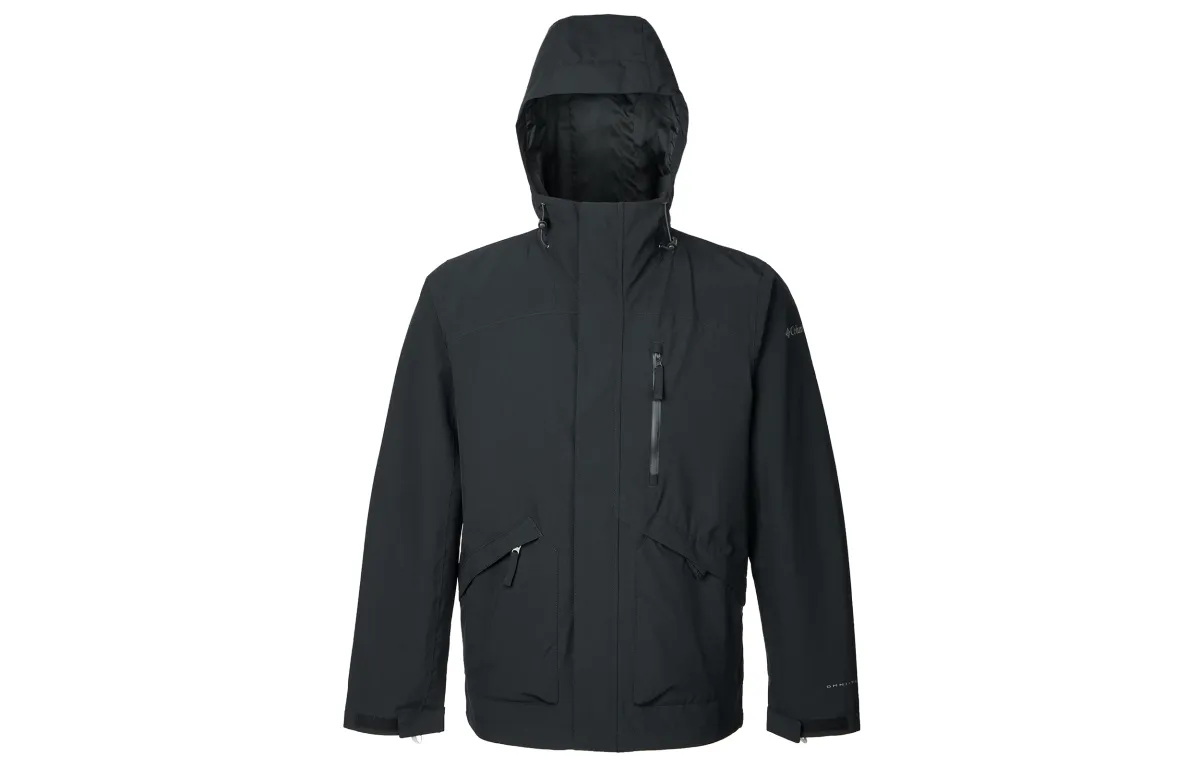 Columbia Hiking Waterproof, Windproof, Lightweight Windbreaker Jacket Men's Black