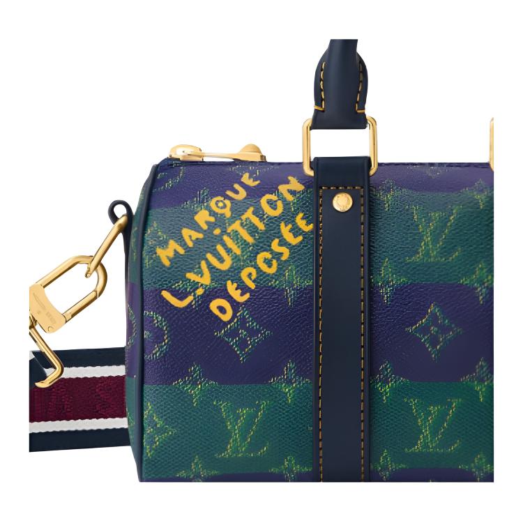 Мужская сумка Louis Vuitton keepall 25 (разноцветная) — фото 5