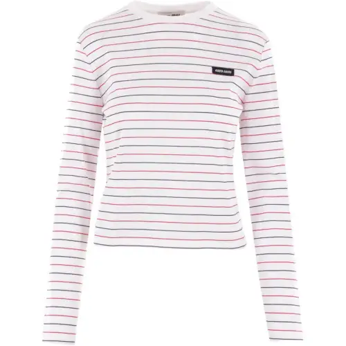 MIU MIU SS24 T Shirt Women's Pink