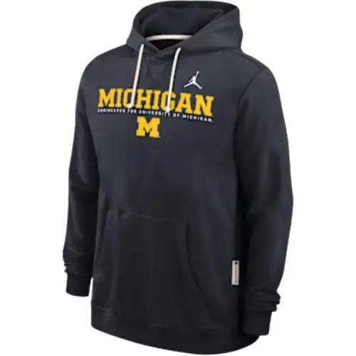 Jordan Michigan Sideline Men's Jordan Brand Dri-FIT College Pullover Hoodie