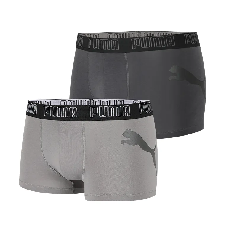 PUMA Boxer Briefs Men's 2 Pack Dark Gray/Light Gray