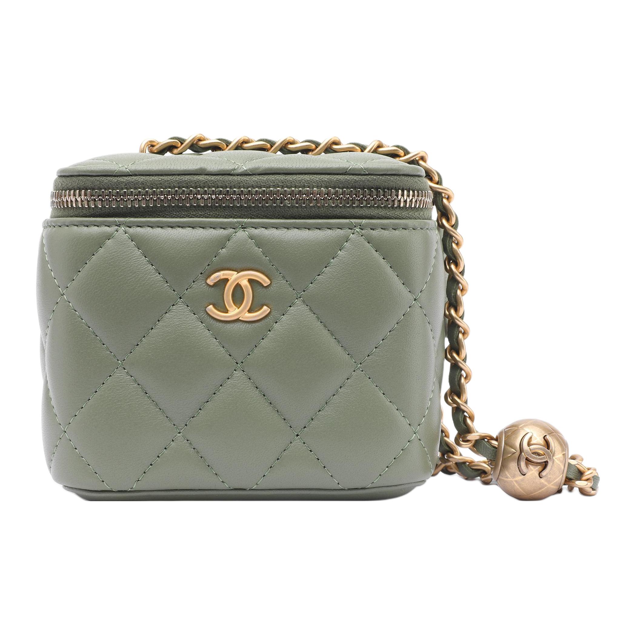 Женская сумка Chanel 21B (зеленая) — фото 3