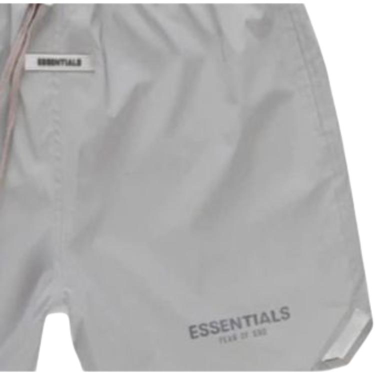 Штаны Fear of God Essentials FW20 Volley Shorts Silver Reflective (серебристый) — фото 4
