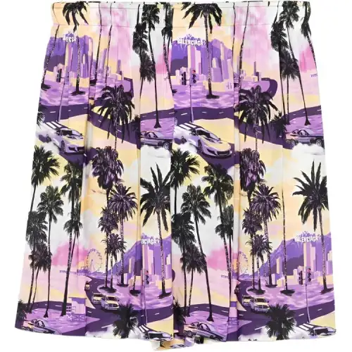 Balenciaga Hawaiian Camp Shorts