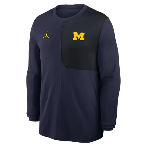 Jordan Michigan Sideline Coach Men's Jordan Brand Dri-FIT College Long-Sleeve Top