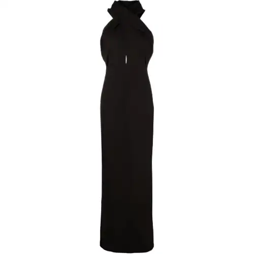 Saint Laurent hooded maxi dress