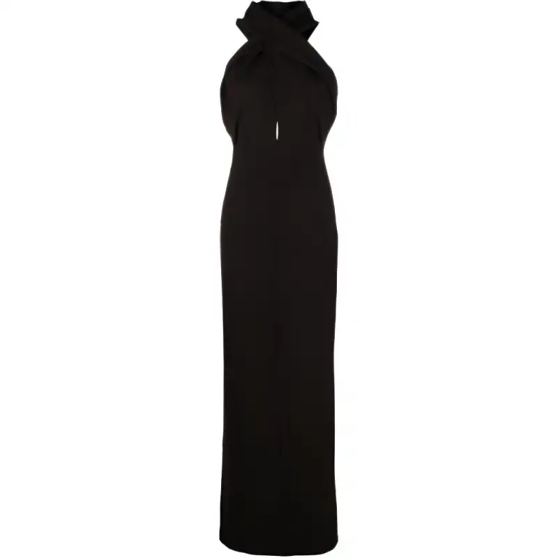 Saint Laurent hooded maxi dress