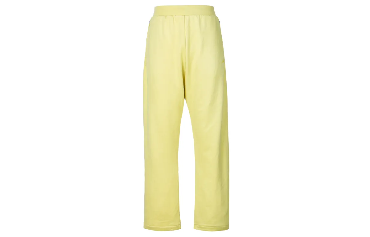 Adidas THE 2024 COLLECTION Knitted Sweatpants Unisex Gold Moderate Straight Fit Pants