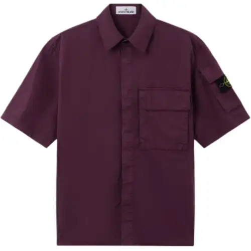 STONE ISLAND Shirts Men's Fuchsia Moderate