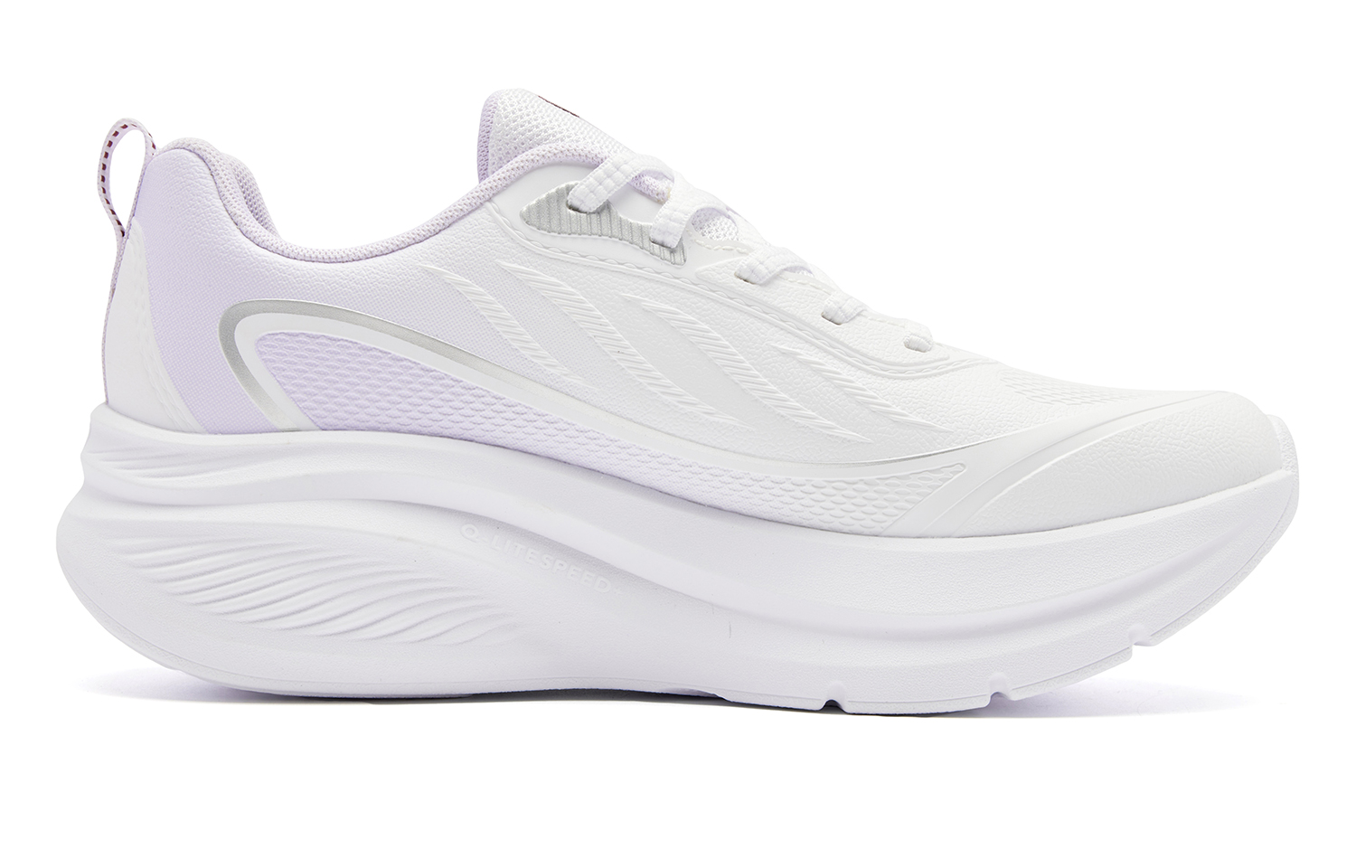 QIAODAN Flying Colors Low top Casual Running Shoes Women’s White Cloud Purple