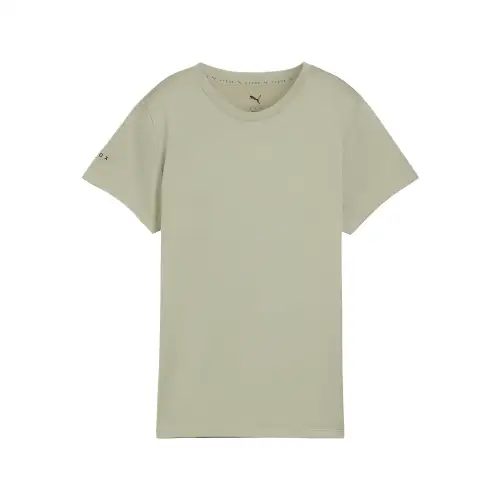PUMA X T Shirts Women's Green Crew Neck Moderate