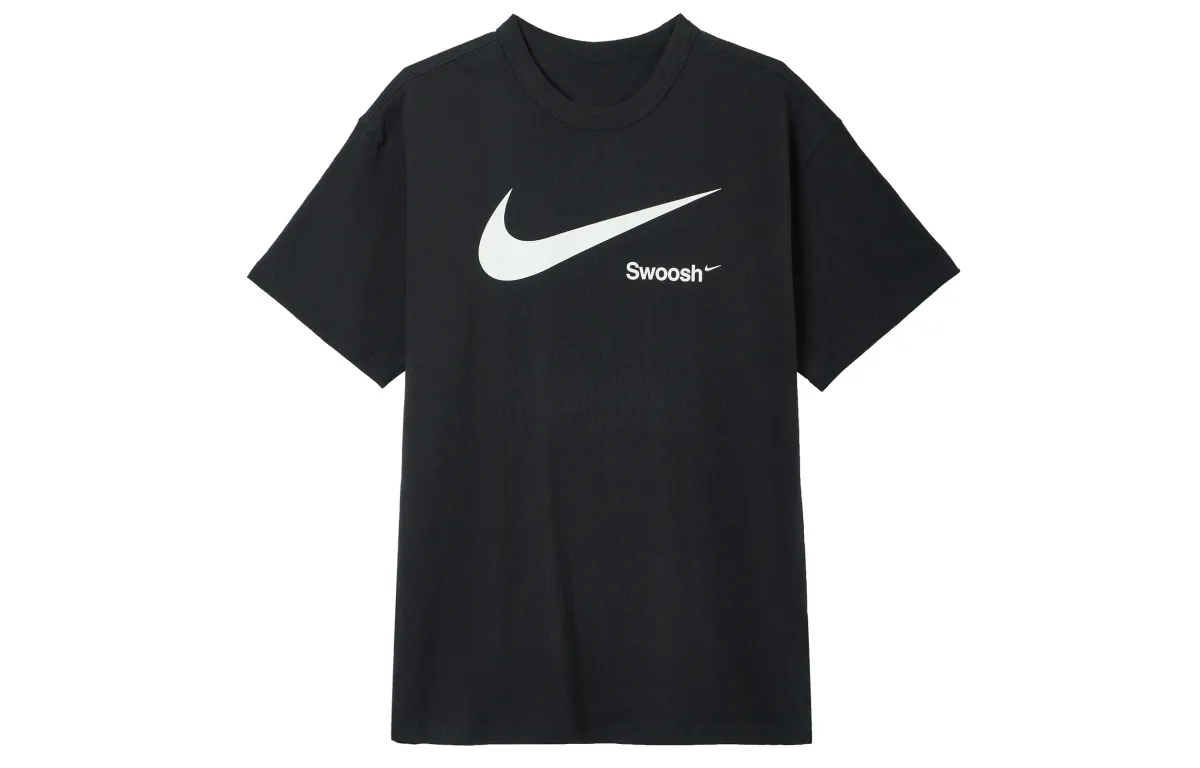 Nike T-Shirts Men's Black Crew Neck Moderate
