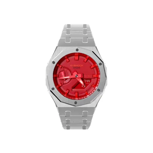 CASIO Men Liquid Crystal/Analog Dual Display Series Red Watch