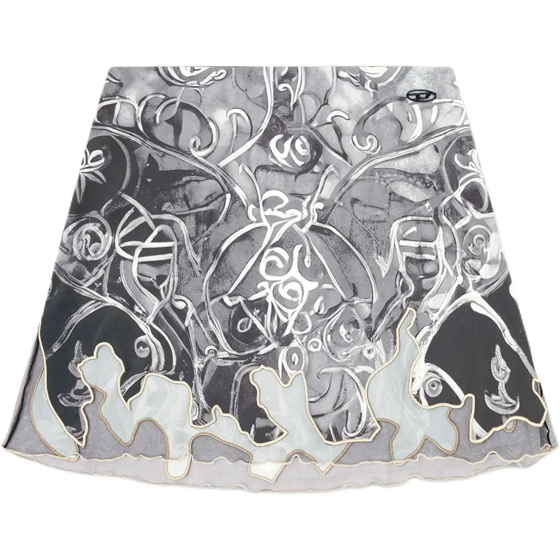 Diesel O-Lane Printed Mini Skirt