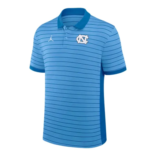 Jordan North Carolina Sideline Victory Stripe Men's Jordan Brand Dri FIT College Polo