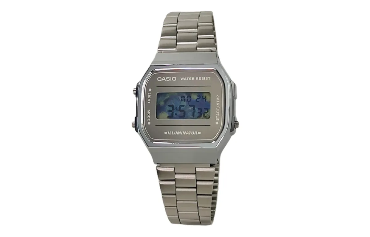 CASIO Custom Collection Quartz Movement Stainless Steel Strap Watch Unisex Silver Dial
