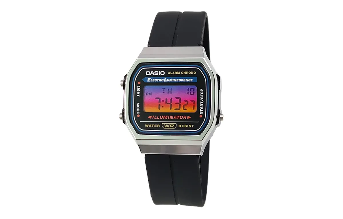 CASIO Custom Collection Quartz Movement Silicone Strap Watch Men's Watches Black Dial