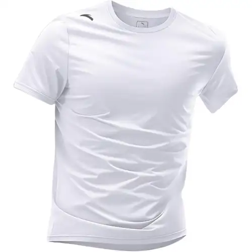 ANTA T Shirts Men's Pure White 7141 1 Crew Neck Thin