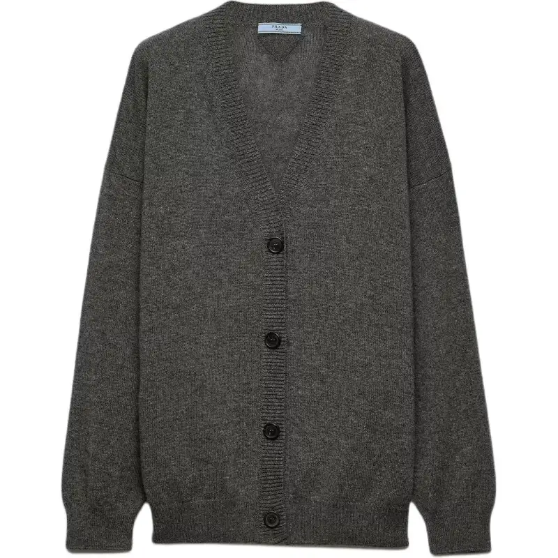 Prada ribbed cashmere cardigan
