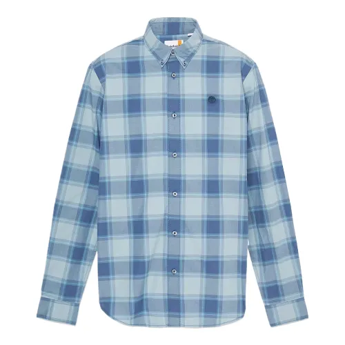 Timberland Shirts Men's Blue Lapel Moderate