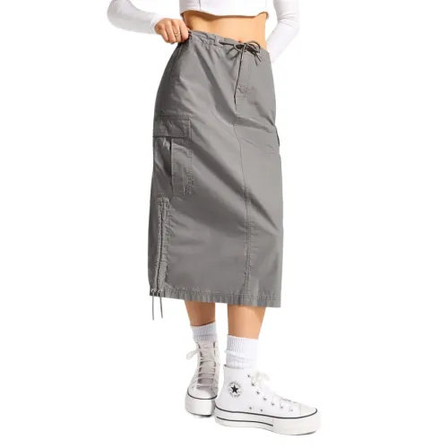 Converse Long Woven Cargo Skirt