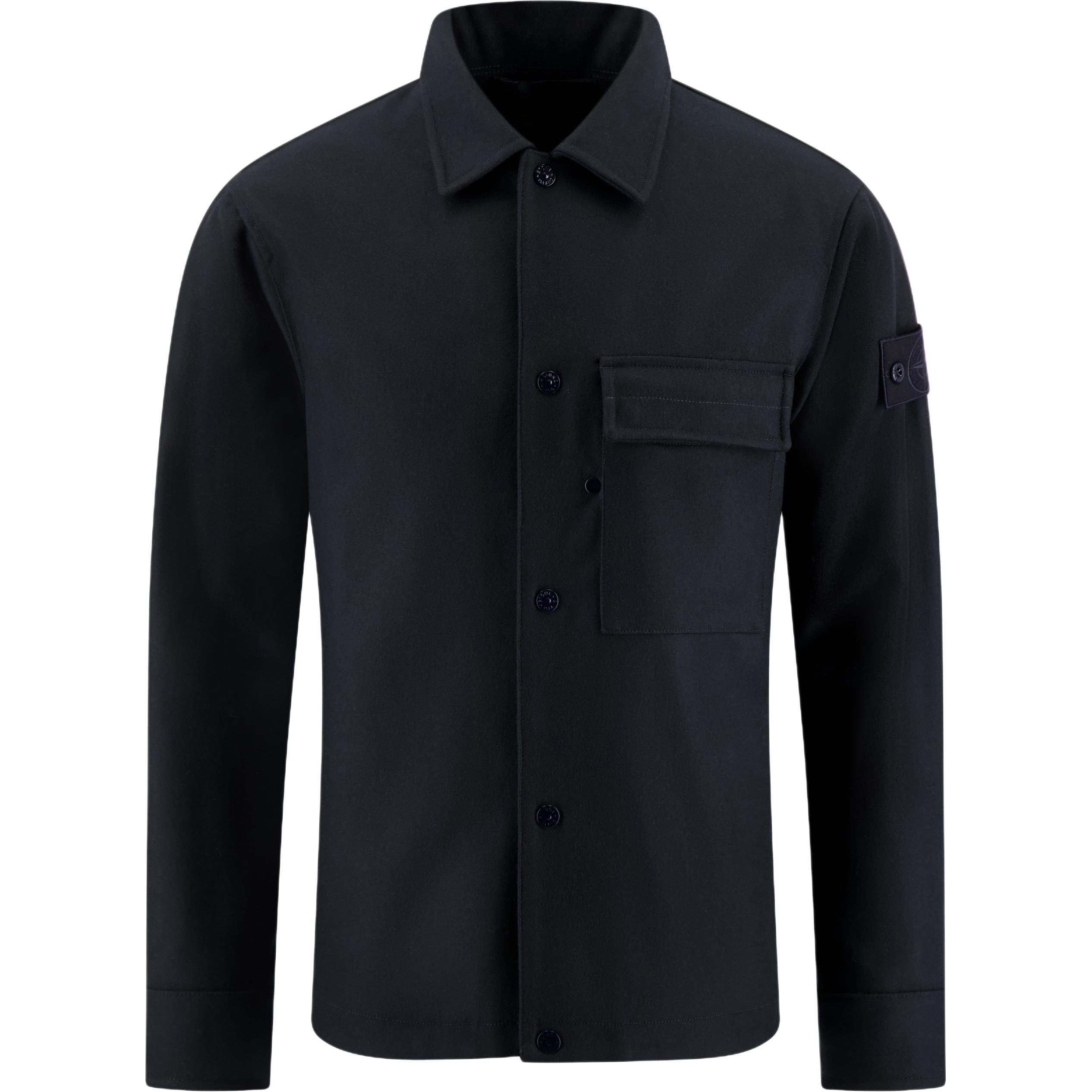 Мужская рубашка STONE ISLAND (черная)