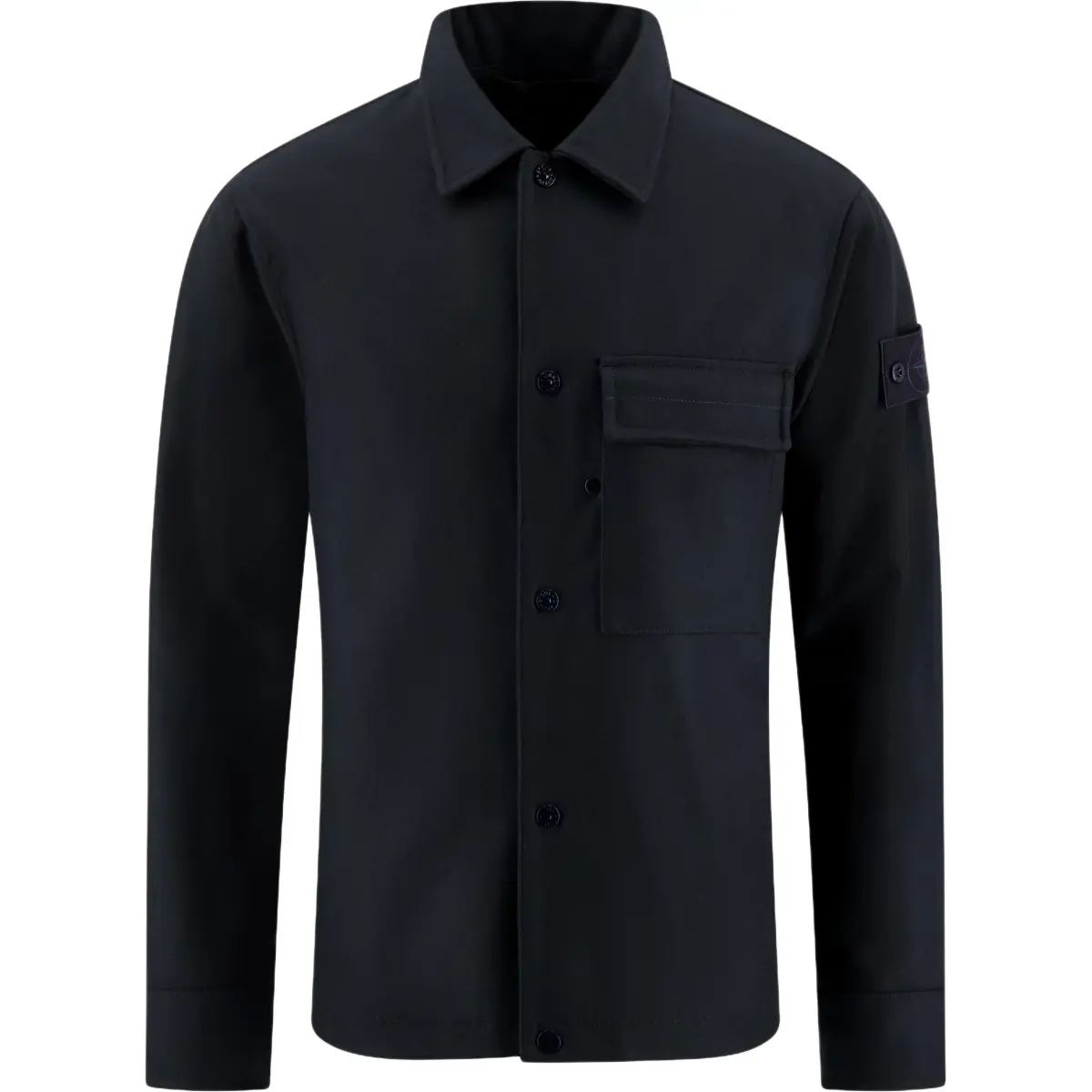 STONE ISLAND Long Sleeved Straight Hem Shirt