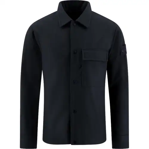 STONE ISLAND Long Sleeved Straight Hem Shirt