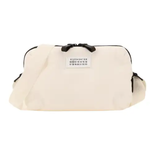 Maison Margiela Leather With Fabric Crossbody Bag Women's White