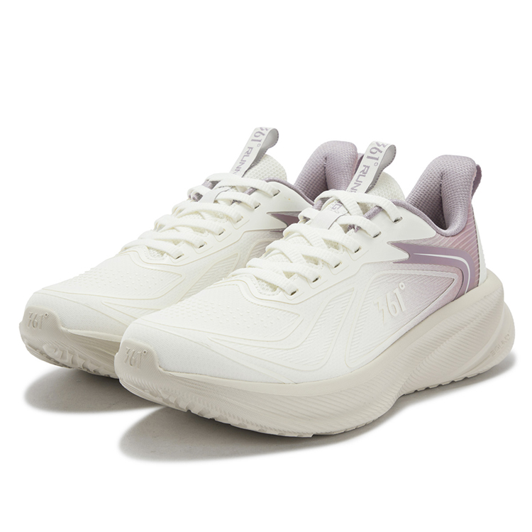 361° Cushioning, Wear Resistant Low top Casual Running Shoes Women’s Lilac Gray Purple