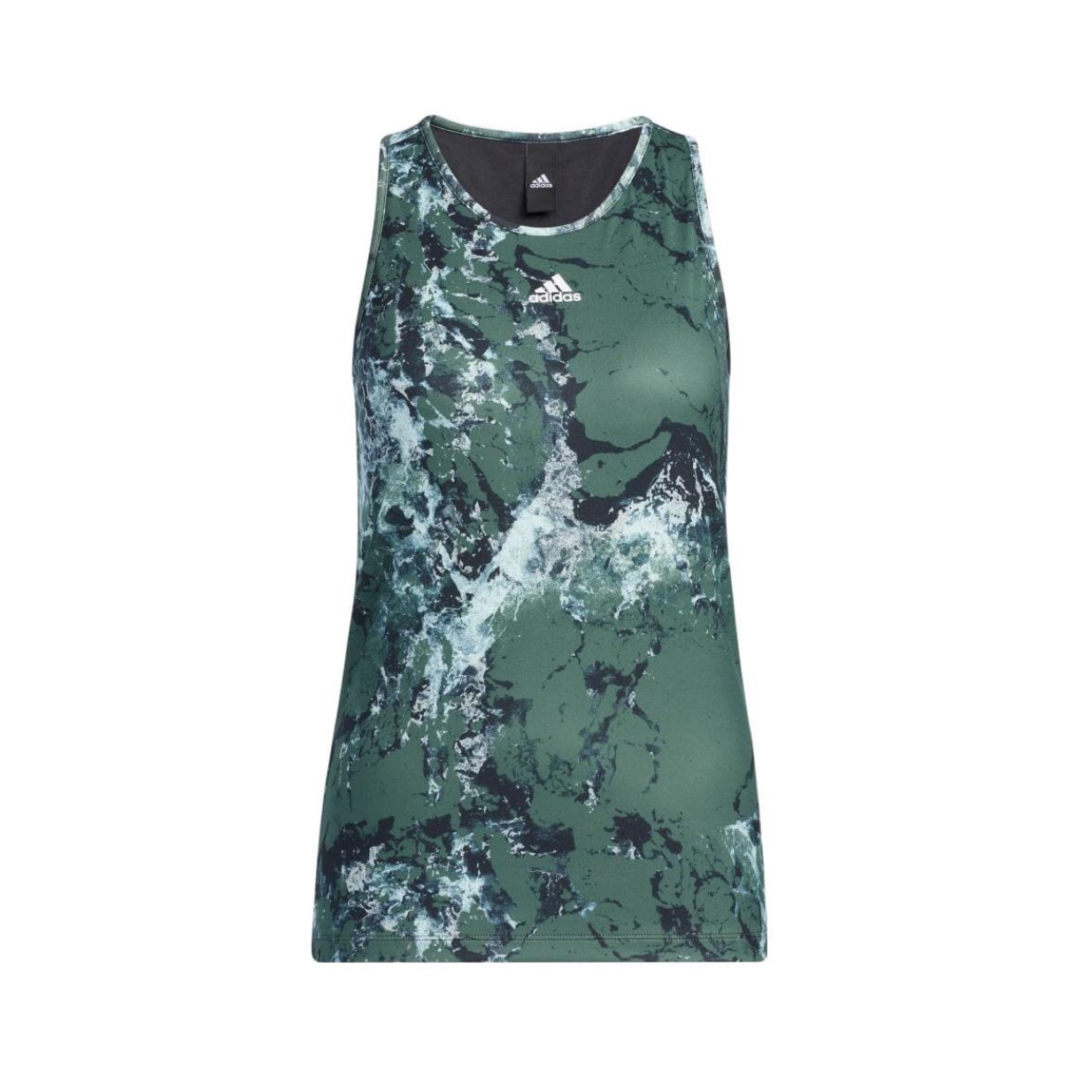 Adidas Sleeveless Sports Shirts Women's Green Racerback