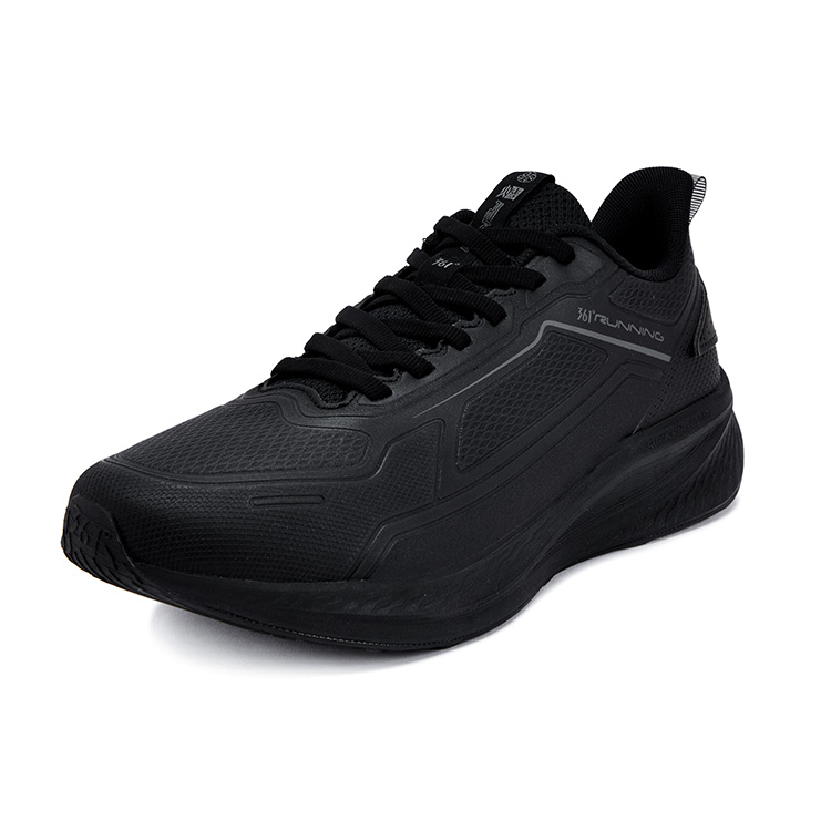 361° Wear resistant And Waterproof Low top Casual Running Shoes Men’s Obsidian Black