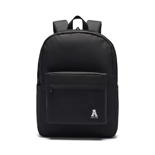 Anta Life Collection Fabric Top Student Backpack, Students Backpack Unisex Black